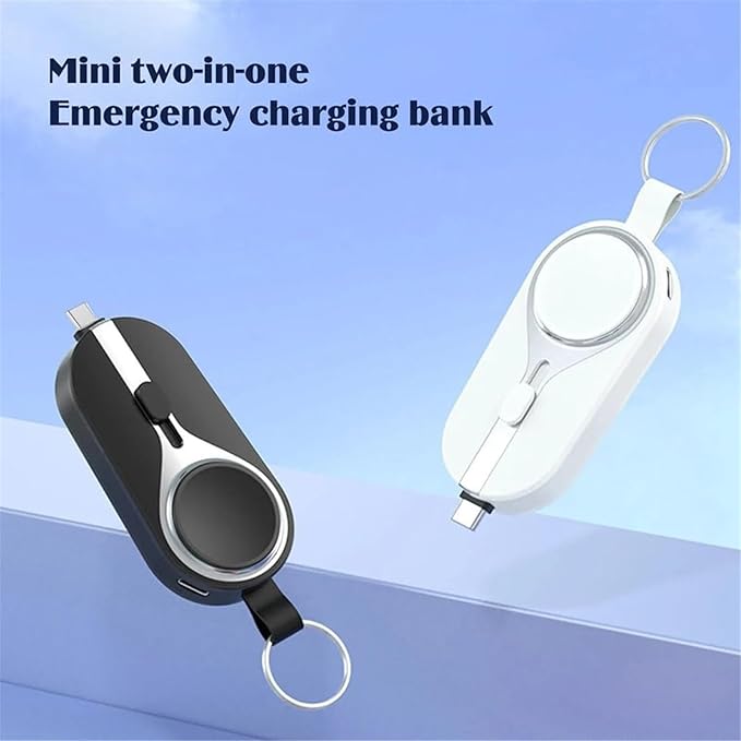 2-in-1 Emergency Keychain Power Bank