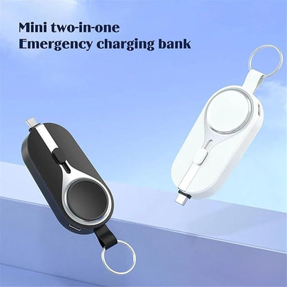 2-in-1 Emergency Keychain Power Bank